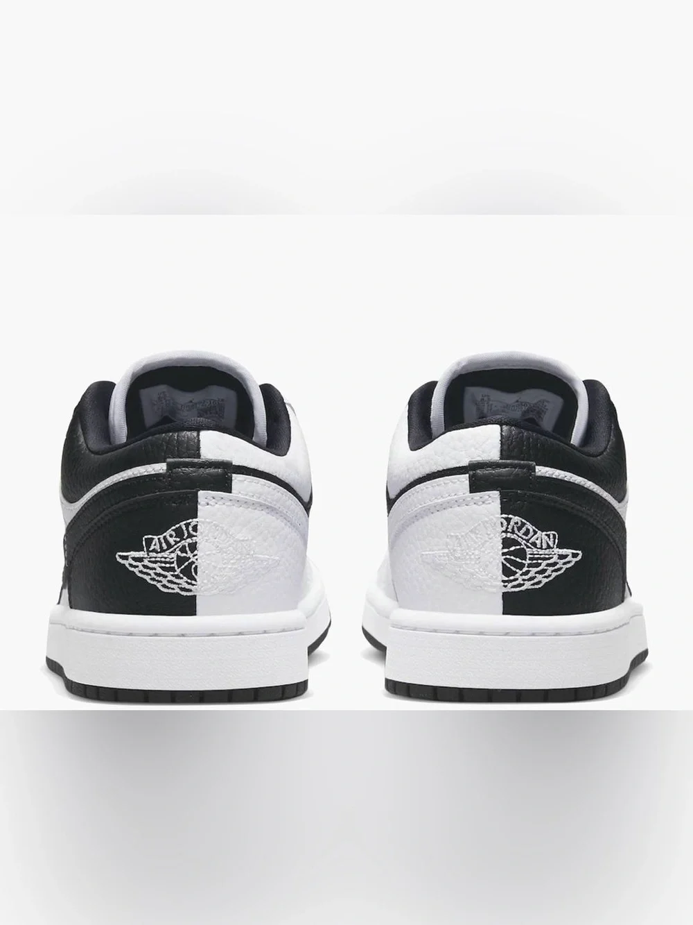 Nike Air Jordan 1 Low SE Homage Split White/ Black-size 8 women’s like new - Picture 3 of 16